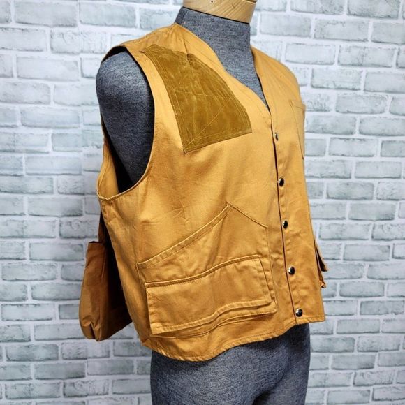 Vintage 80s Newco Hunting Shooting Vest Mens XL Outdoorsman Sportswear Mountain - Picture 2 of 8